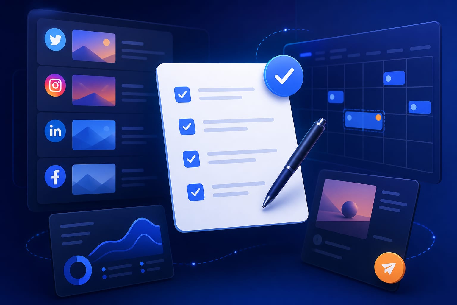 Checklist para revisar un post antes de programarlo en varias redes sociales