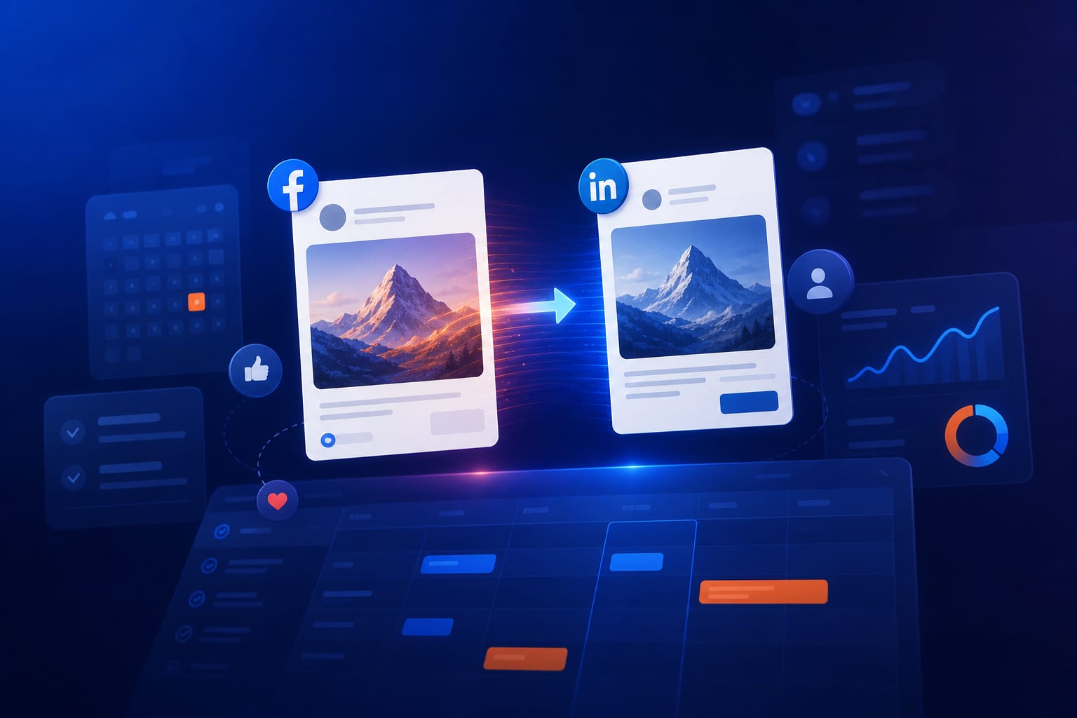 Comparativa de copys para Facebook y LinkedIn con ejemplos prácticos y checklist para adaptar mensajes